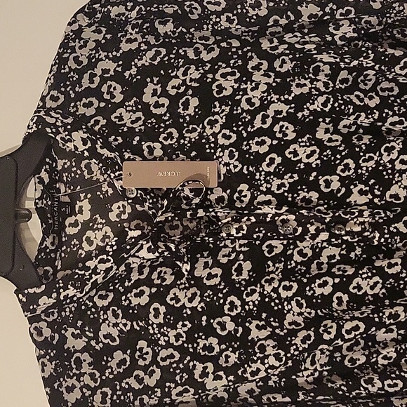 J.crew Mercantile Floral Black and White Dress Size S - Picture 4 of 6